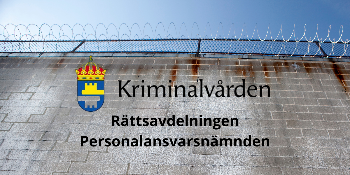 Kriminalvårdare använde övervåld mot intagen – fick 20 dagars löneavdrag